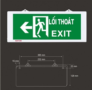 Đèn sự cố exit KT – 610 Kentom có thiết kế như thế nào?